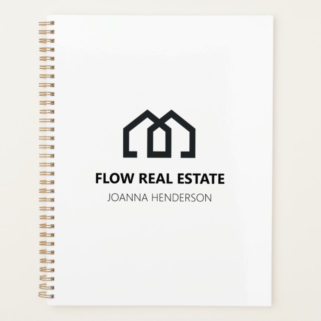 Minimal Modern Real Estate Listing Agent Realtor  Planner (Front)