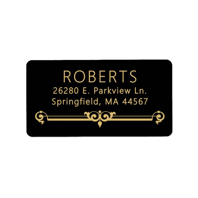 Minimal Modern Return Address Labels (Front)