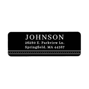 Minimal Modern Return Address Labels