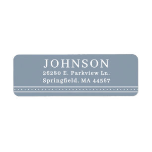 Minimal Modern Return Address Labels