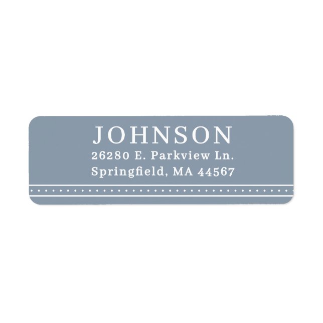 Minimal Modern Return Address Labels (Front)