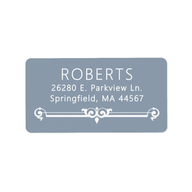 Minimal Modern Return Address Labels (Front)