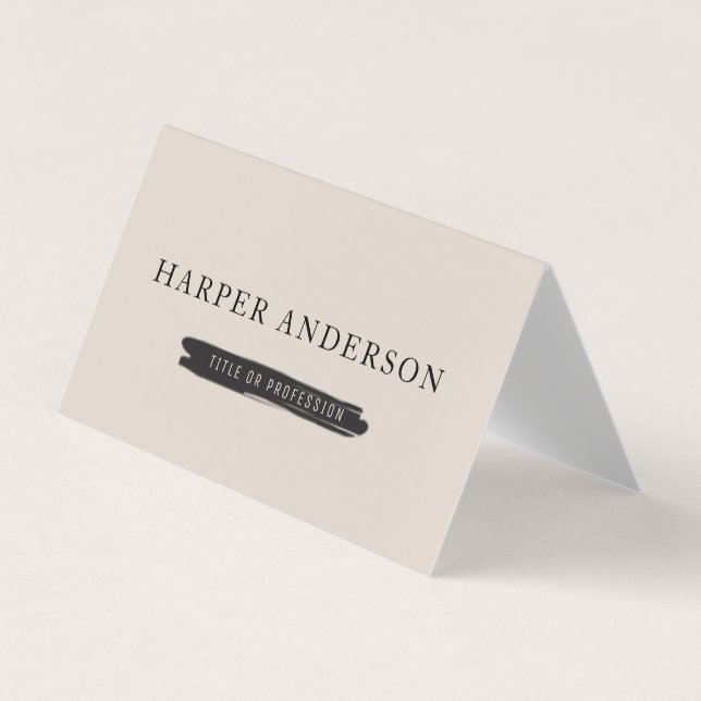 Minimal Modern Simple Business Card (Front)