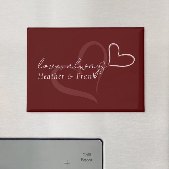 Minimal Modern Simple Chic Valentine's Day Magnet (Creator Uploaded)