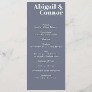 Minimal Modern Soft Grey Blue Lavender Typography Programme