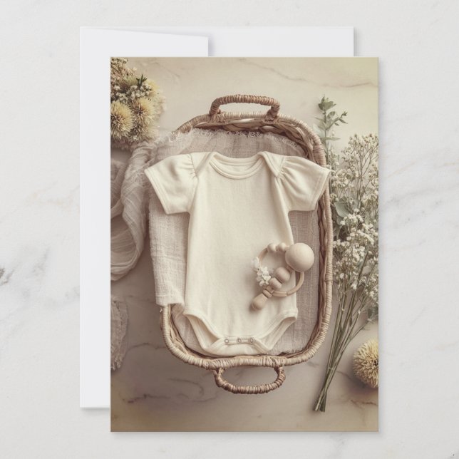 Minimal & Modern Sprinkle | Simple & Sweet  Invitation (Front)