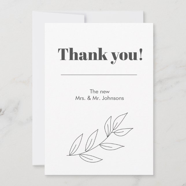 Minimal Modern Theme Invitation (Front)