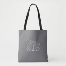Minimal Modern Typography Future Mrs. Tote