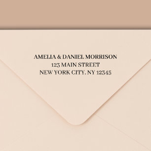 Minimal Modern Typography Return Address Self-inking Stamp