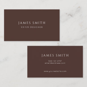Minimal Modern UI UX Designer Business Card