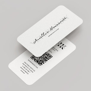 Minimal Modern Veterinarian Pet Care White Business Card