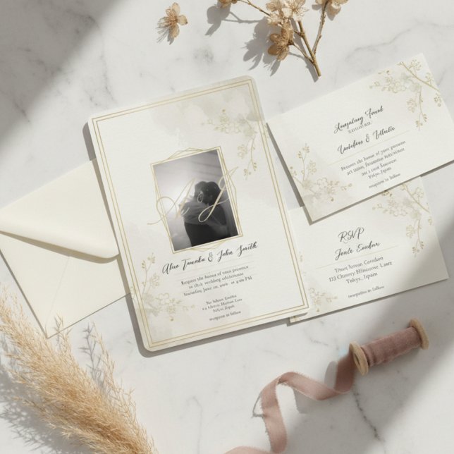 Minimal Modern Wedding Invitation – Elegant JP (Creator Uploaded)