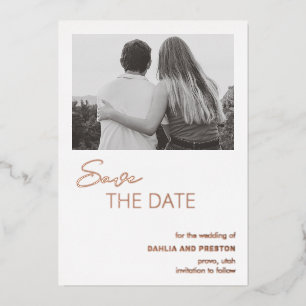 Minimal Modern Wedding Save the Date