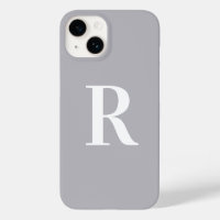 Minimal Monogram Modern Grey