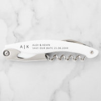 Minimal Monogram Unique Save the Date Invitation