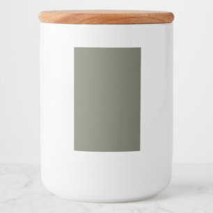 Minimal Moss Green Label Ceramic Jar – Customise