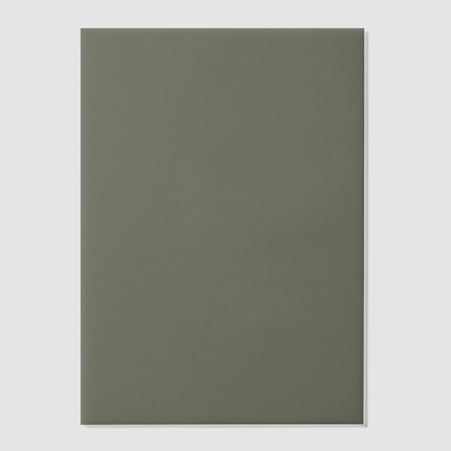 Minimal Moss Green Vellum Overlay – Customisable Vellum Invitations (Front)