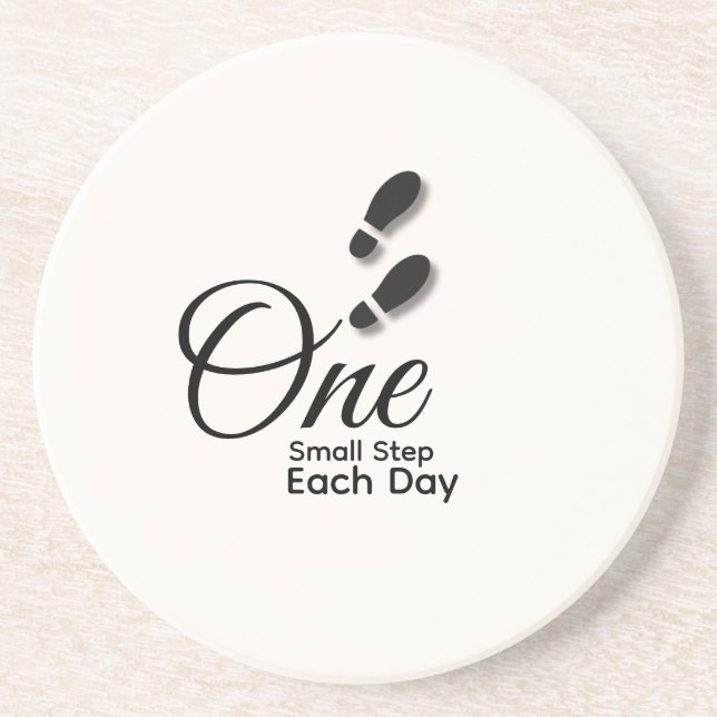 Minimal Motivational Coaster-Drink Coaster (Front)