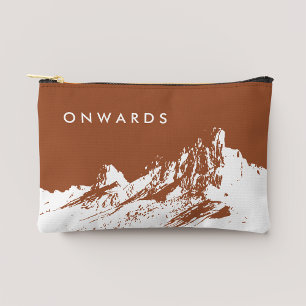 Minimal Mountain Rustic Adventure Sienna Accessory Pouch