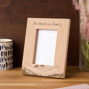 Minimal Mountains Etched Frames