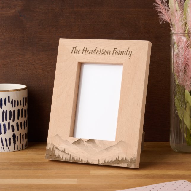 Minimal Mountains Etched Frames (Left)