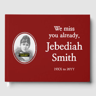 Minimal & Mournful Sympathy Guestbook