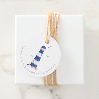 Minimal Nautical Sailboat Baby Shower Ahoy Boy's Favour Tags