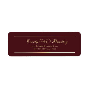 Minimal Navy Background Gold Script Elegant Return