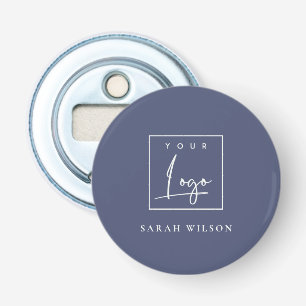 Minimal Navy Custom Promotional Business Logo Bottle Opener