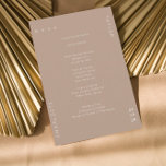 Minimal Neutral Tan Cream Wedding Dinner Menu<br><div class="desc">This minimal menu card in rounded shape features your dinner menu or wedding menu on a neutral tan cream background. Perfect for a modern wedding or any other elegant and simple-chic event. All colours of this wedding menu card - background and text - can be changed in the design tool....</div>