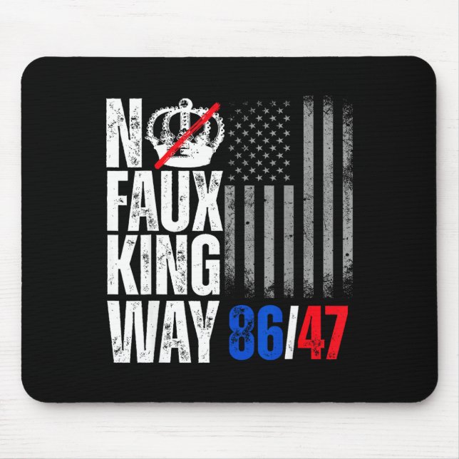 Minimal No Faux King Way 86 Mouse Pad (Front)