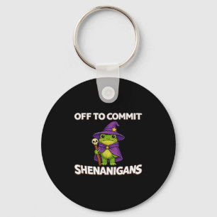 Minimal Off Commit Shenanigans Funny Wizard Key Ring