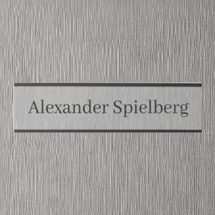 Minimal Office Door Sign – Name Only Name Plate