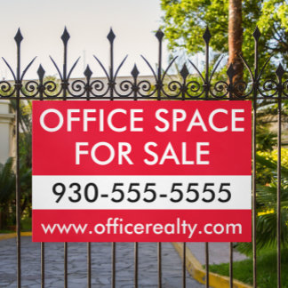 Minimal Office for Sale Commercial Real Estate Banner