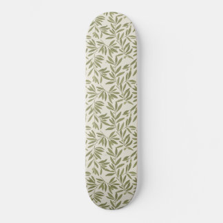 Minimal Olive Branch Pattern Skateboard