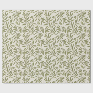 Minimal Olive Branch Pattern Wrapping Paper