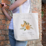 Minimal Orange Botanical Leafy Boho Baby Shower Tote Bag<br><div class="desc">If you need any further customisation please feel free to message me on yellowfebstudio@gmail.com.</div>