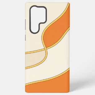 Minimal Orange Curve Phone Case