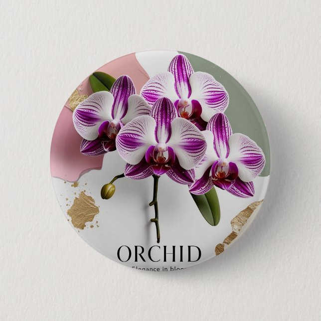Minimal Orchid Pin – Subtle Beauty, Everyday Grace (Front)