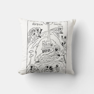 Minimal Orthodox Nativity scene Cushion