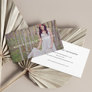 Minimal Overlay   Photography Business Cards