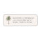 Minimal Palm Tree Return Address Label