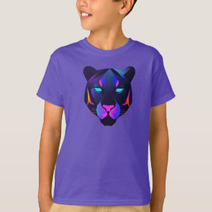 Minimal Panther Abstract Logotype Modern Luxury T-Shirt
