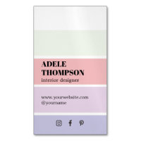Minimal Pastel Colours Stripes Interior Designer
