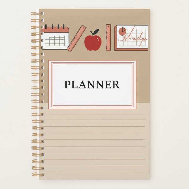 Minimal Pastel Cover Planner (Front)