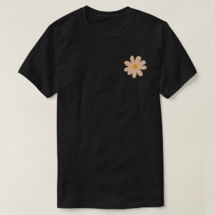 Minimal Pastel Daisy Flower – Cute Retro Aesthetic T-Shirt