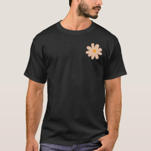 Minimal Pastel Daisy Flower – Cute Retro Aesthetic T-Shirt