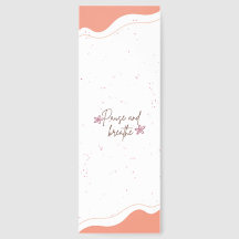 Minimal Pastel Pause and Breathe Bookmark