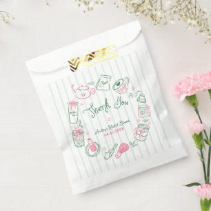Minimal Perfect Matcha Bridal Shower Thank You Favour Bags