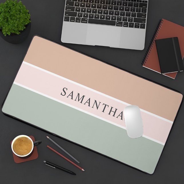 Minimal Personalised Name Gift idea Desk Mat (Creator Uploaded)